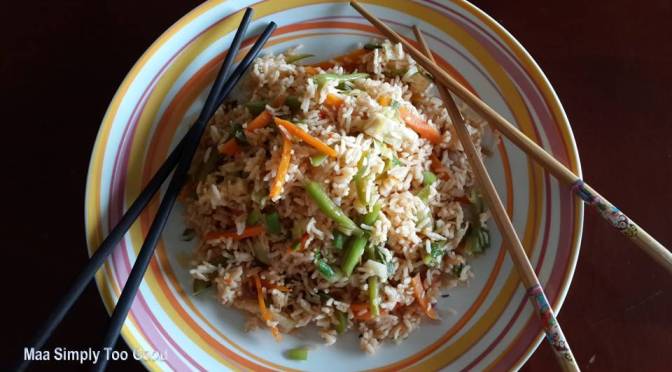 ☯ CHINESE | INDO CHINESE | VEGETABLE FRIED RICE ☯